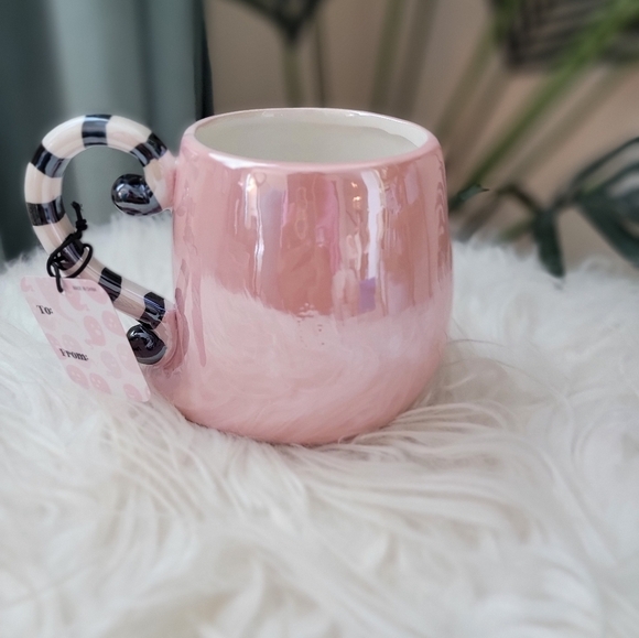 👻 NWT Happy Hauntings Irredescent Pink Ghost Halloween Mug! 👻 - Picture 3 of 6